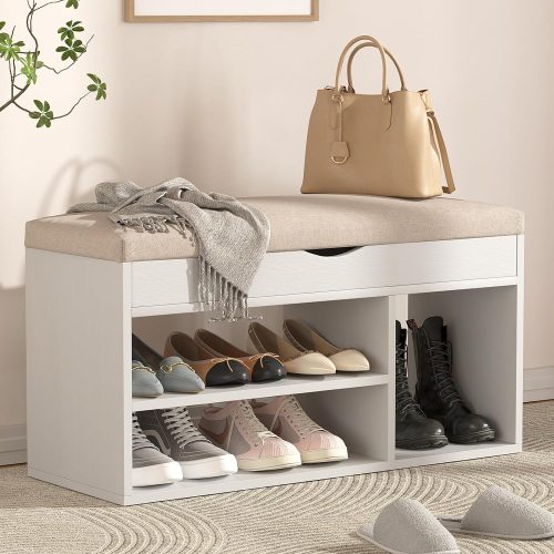 Storage Bench with Padded Cushion