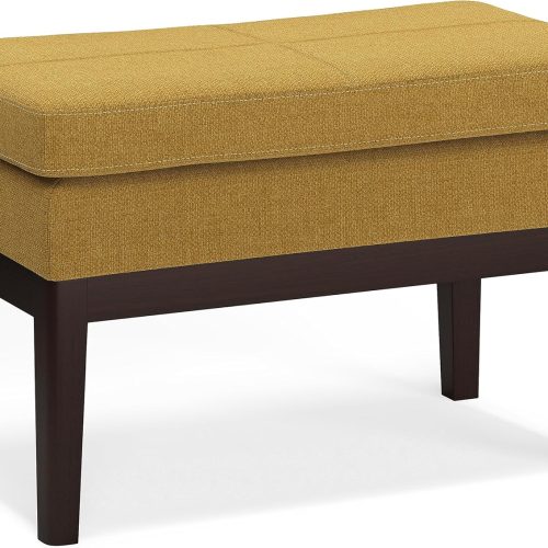 Woven Fabric Rectangle Ottoman