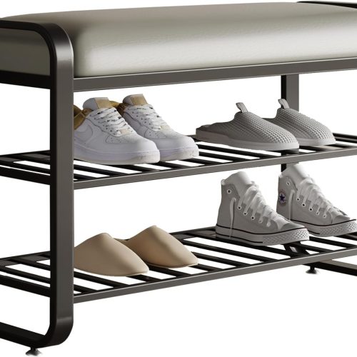 Upholstered Shoe Storage Bench
