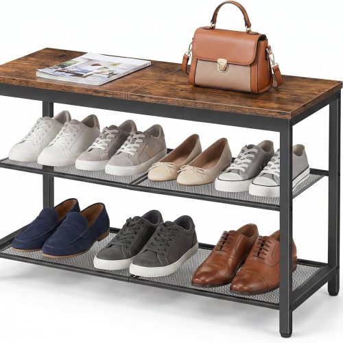 img-b64ef4b0de1035f52dec Shoe Bench with Mesh Shelves
