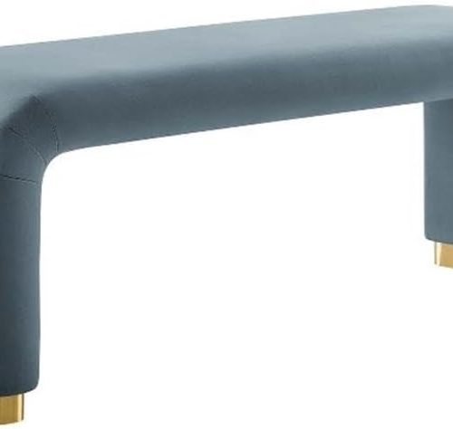 Koda Velvet Waterfall Bench