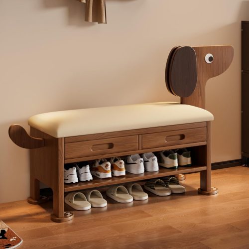 Shoe Storage Bench with Cushion